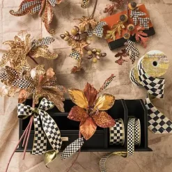 MacKenzie-Childs Courtly Check 4 Ribbon< Holiday|Finishing Touches
