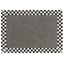 MacKenzie-Childs Courtly Check 2' x 3' Grey Sisal Rug< Rugs