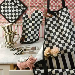 MacKenzie-Childs Courtly Check Bistro Oven Mitt< Kitchen & Table Linens