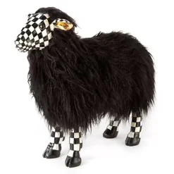 MacKenzie-Childs Courtly Check Black Sheep - Small< Spring|Room Accents