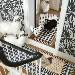 MacKenzie-Childs Courtly Check Black Sheep - Small< Spring|Room Accents