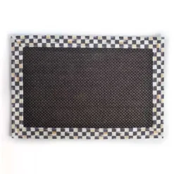 MacKenzie-Childs Courtly Check Black Sisal 2' x 3' Rug< Rugs