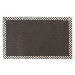 MacKenzie-Childs Courtly Check Black Sisal 3' x 5' Rug< Rugs