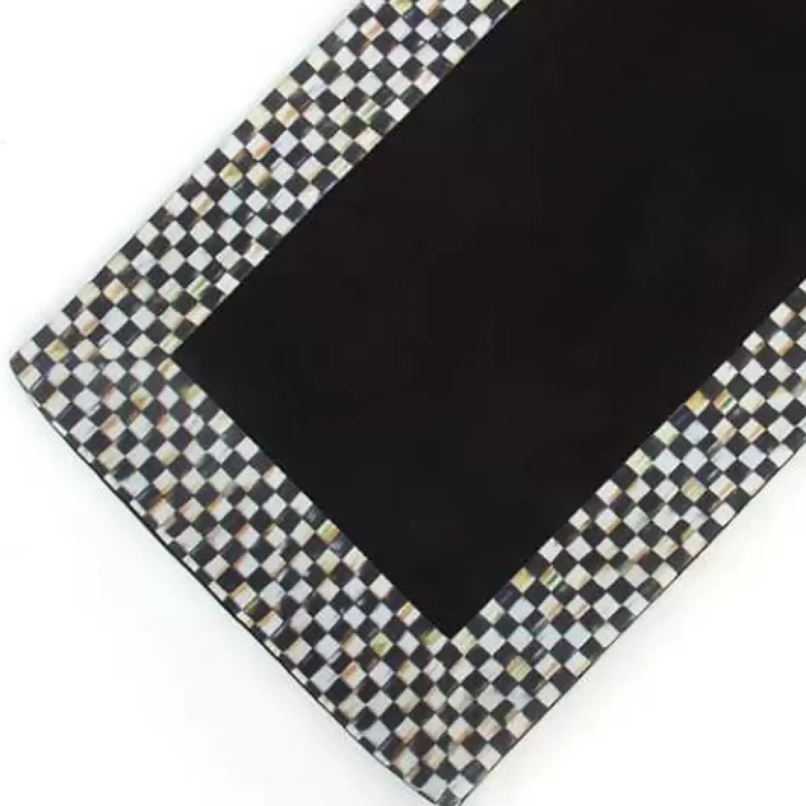 MacKenzie-Childs Courtly Check Black Table Runner< Kitchen & Table Linens
