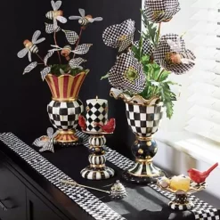 MacKenzie-Childs Courtly Check Black Table Runner< Kitchen & Table Linens