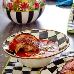 MacKenzie-Childs Courtly Check Breakfast Bowl< Dinnerware & Flatware