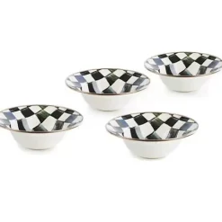 MacKenzie-Childs Courtly Check Breakfast Bowls, Set of 4< Kitchen & Dining Sets|Dinnerware & Flatware