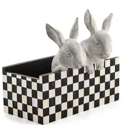 MacKenzie-Childs Courtly Check Bunny Planter< Easter|Spring