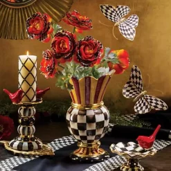 MacKenzie-Childs Courtly Check Butterfly Duo Wall Decor< Room Accents