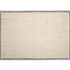MacKenzie-Childs Courtly Check Cable Wool Sisal 6' x 9' Rug< Rugs