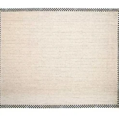MacKenzie-Childs Courtly Check Cable Wool Sisal 8' x 10' Rug< Rugs