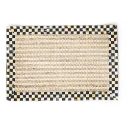 MacKenzie-Childs Courtly Check Cable Wool Sisal 2' x 3' Rug< Rugs