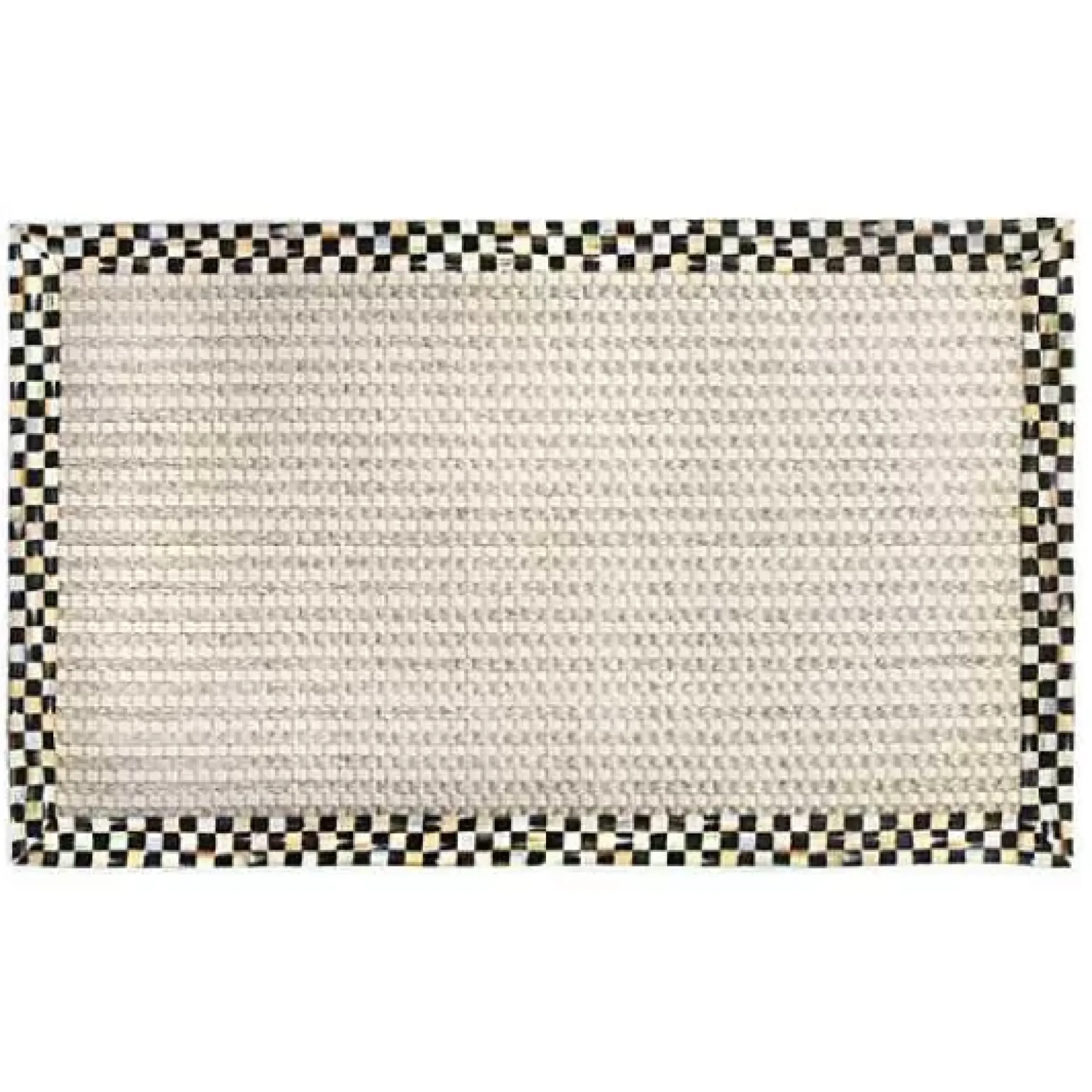MacKenzie-Childs Courtly Check Cable Wool Sisal 3' x 5' Rug< Rugs