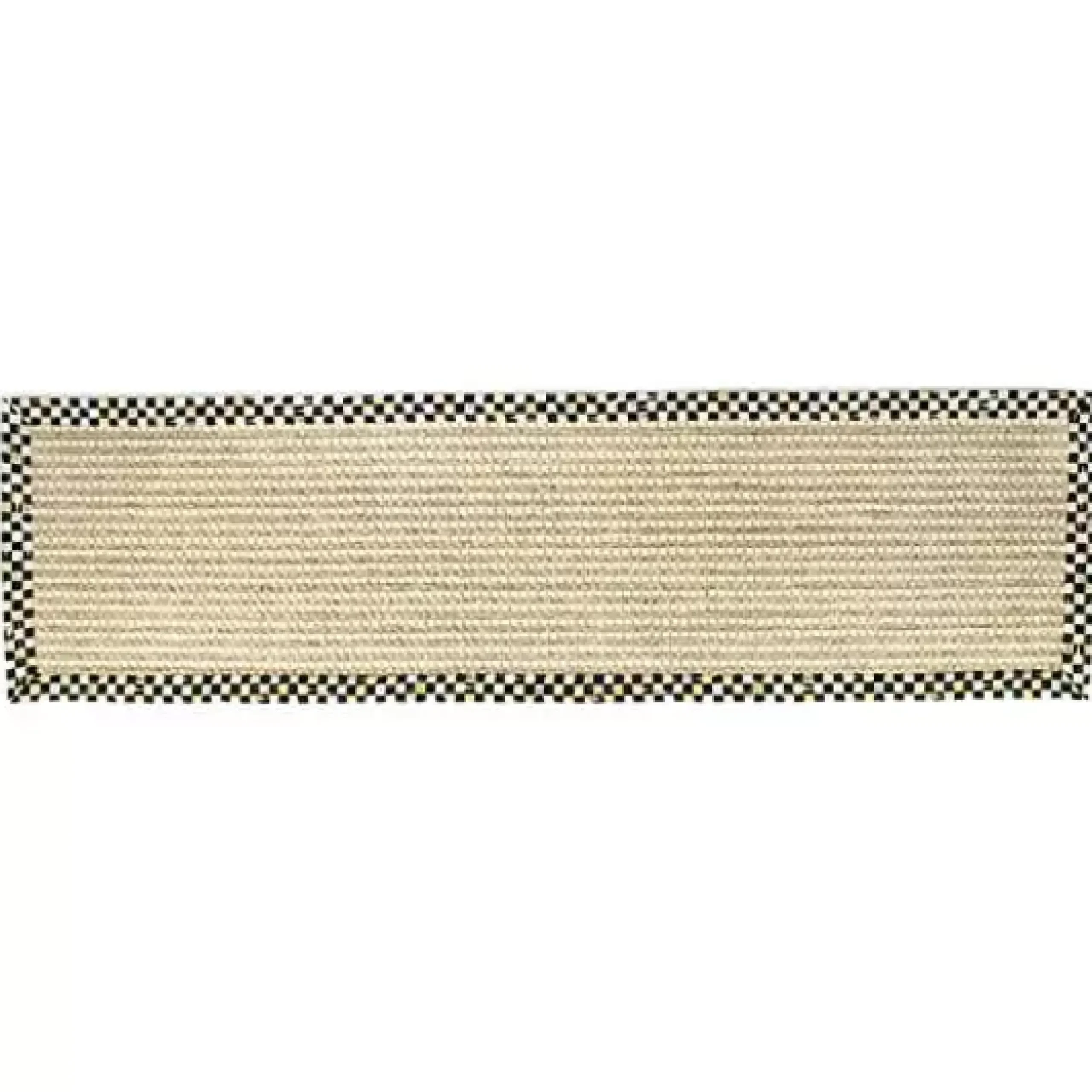 MacKenzie-Childs Courtly Check Cable Wool Sisal 2'6 x 9' Runner< Rugs