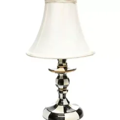 MacKenzie-Childs Courtly Check Candlestick Lamp< Lighting