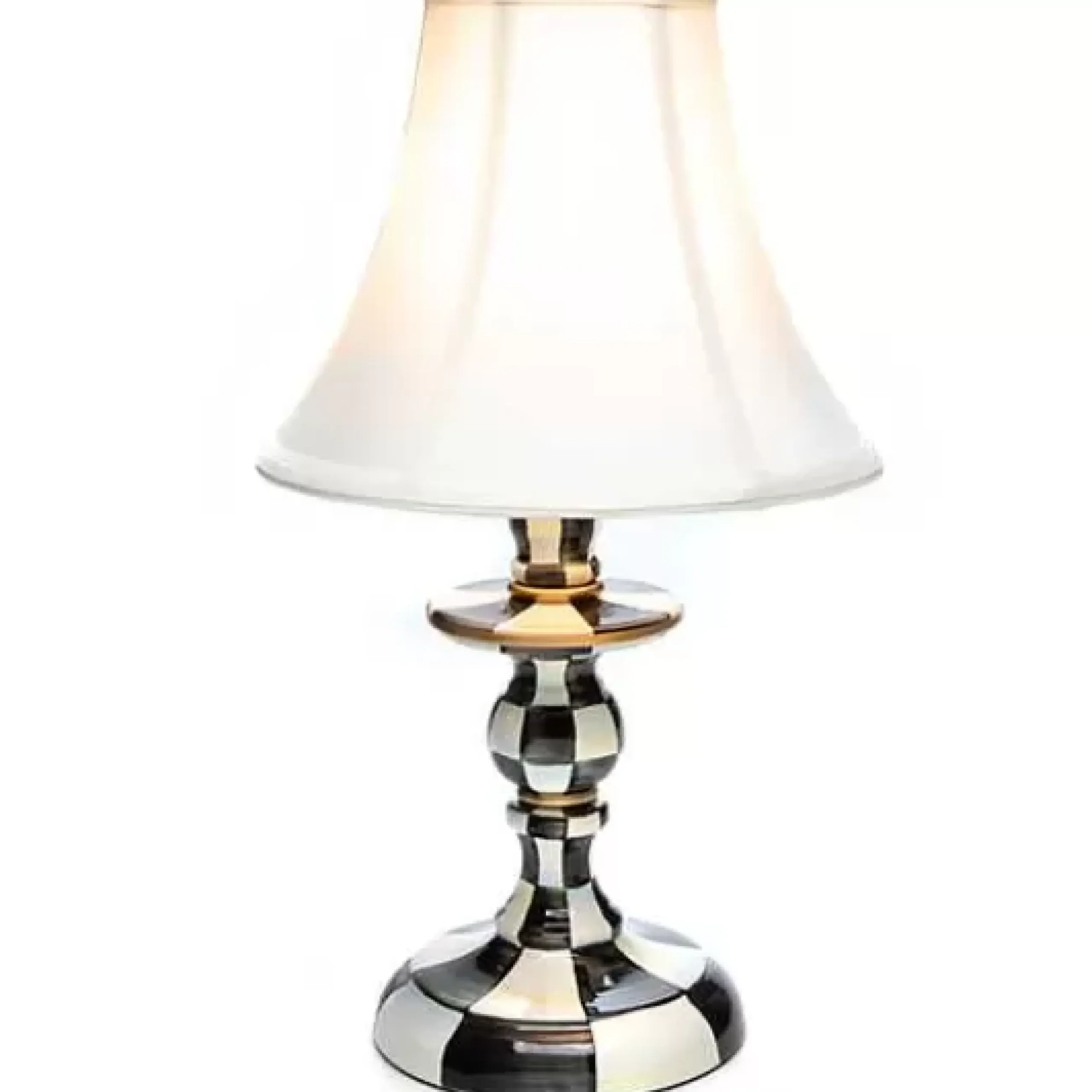 MacKenzie-Childs Courtly Check Candlestick Lamp< Lighting