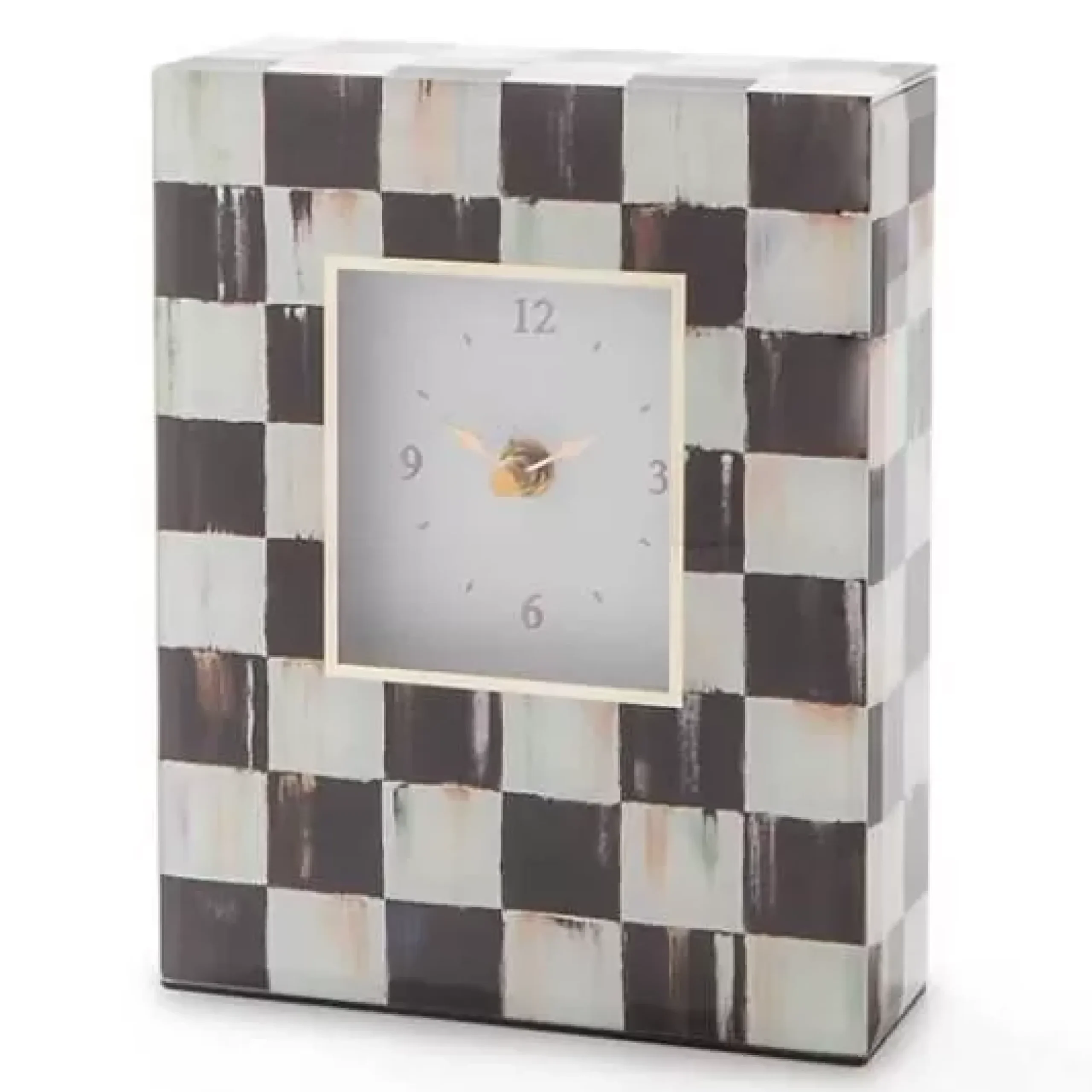 MacKenzie-Childs Courtly Check Carriage Clock< Room Accents