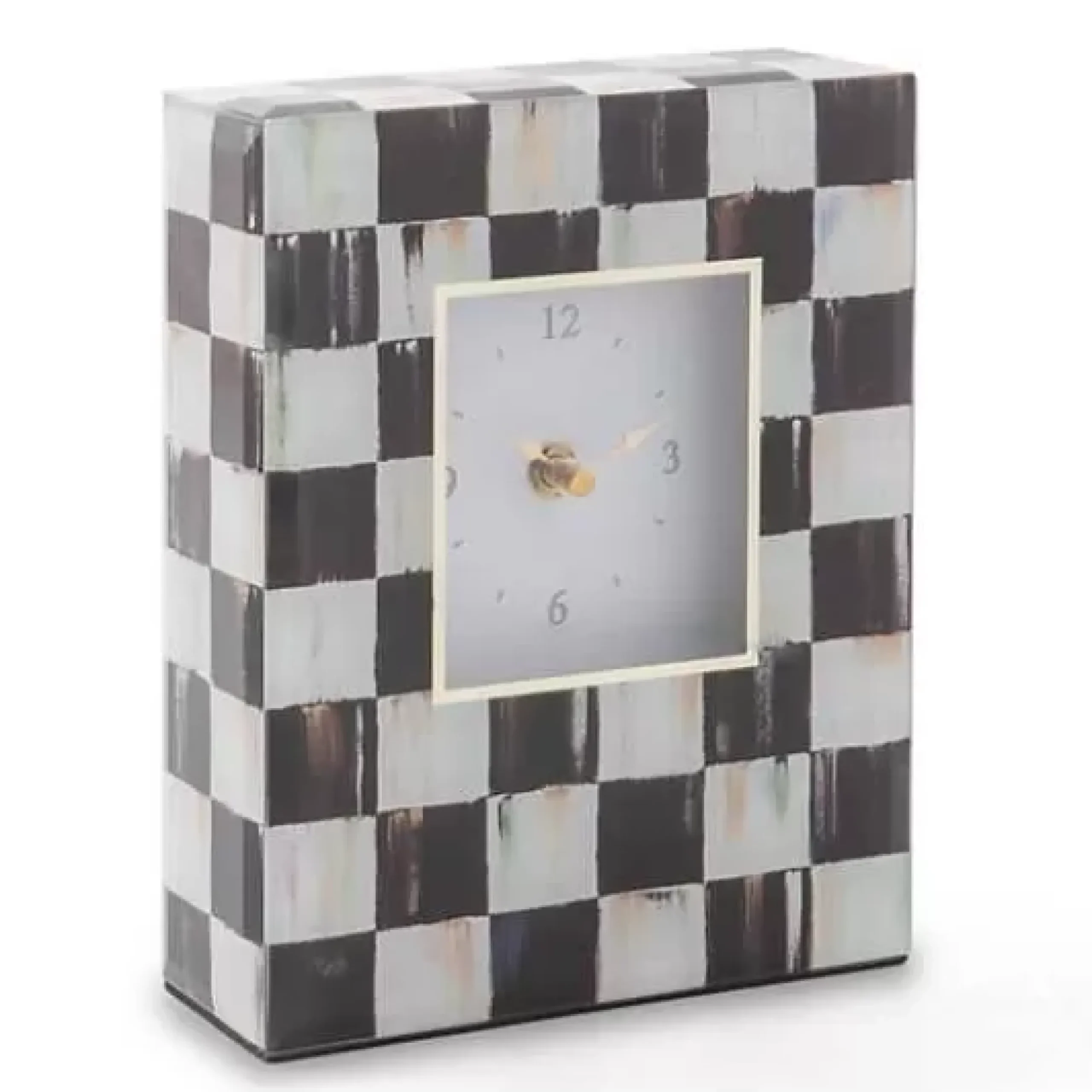 MacKenzie-Childs Courtly Check Carriage Clock< Room Accents