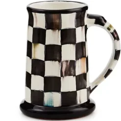 MacKenzie-Childs Courtly Check Ceramic Beer Mug< Drinkware|Bar Entertaining