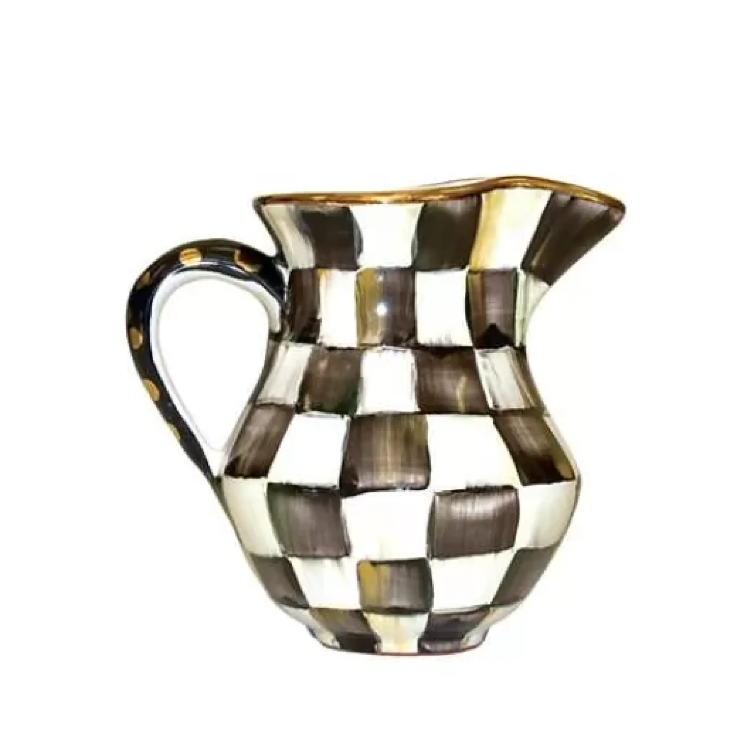 MacKenzie-Childs Courtly Check Ceramic Creamer< The Coffee Shop|Serveware