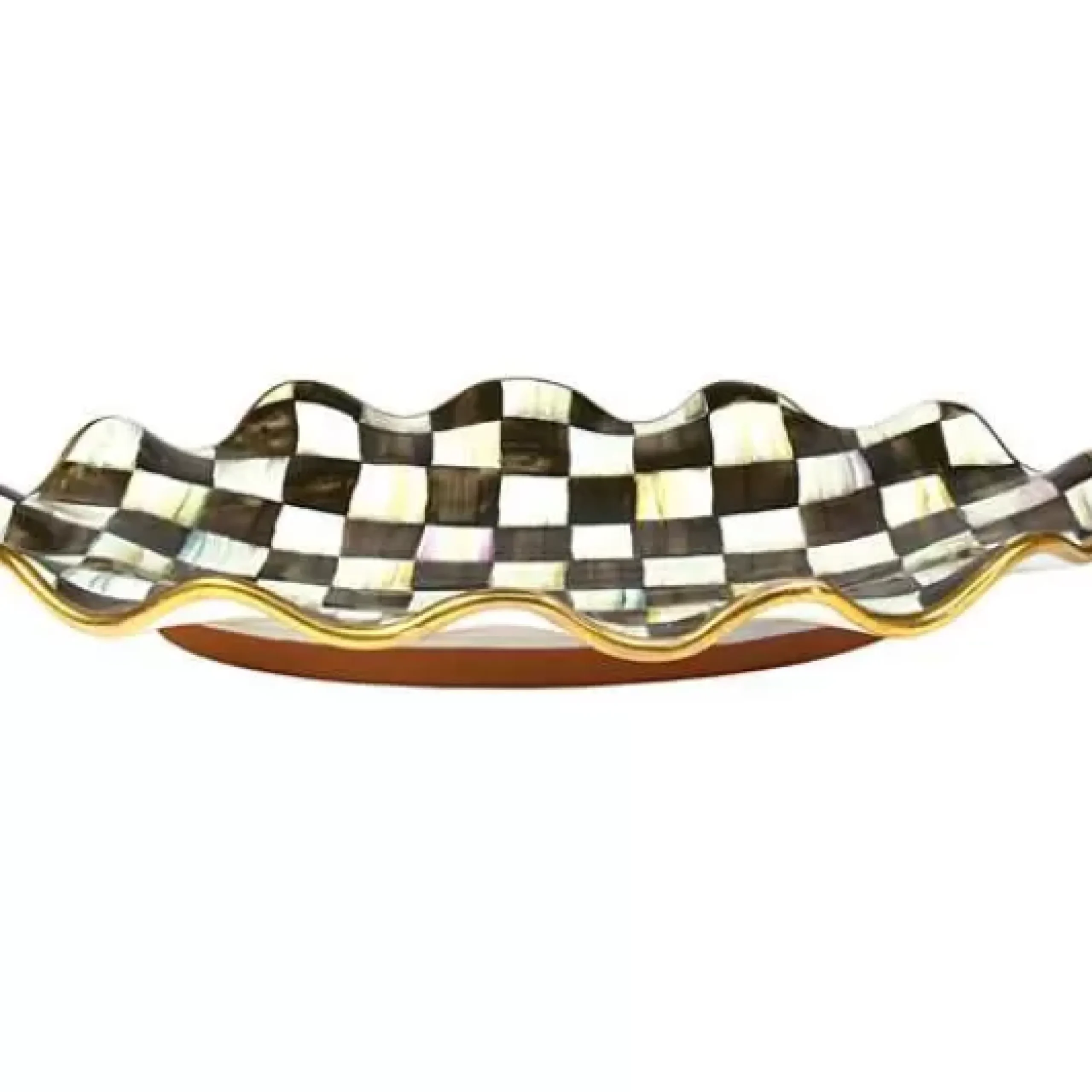 MacKenzie-Childs Courtly Check Ceramic Large Serving Platter< Fall Entertaining|Serveware