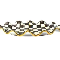 MacKenzie-Childs Courtly Check Ceramic Serving Platter< Serveware
