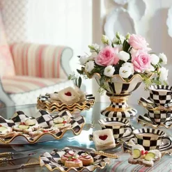 MacKenzie-Childs Courtly Check Ceramic Serving Platter< Serveware