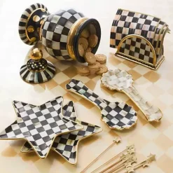 MacKenzie-Childs Courtly Check Ceramic Spoon Rest< Kitchen Utensils & Tools