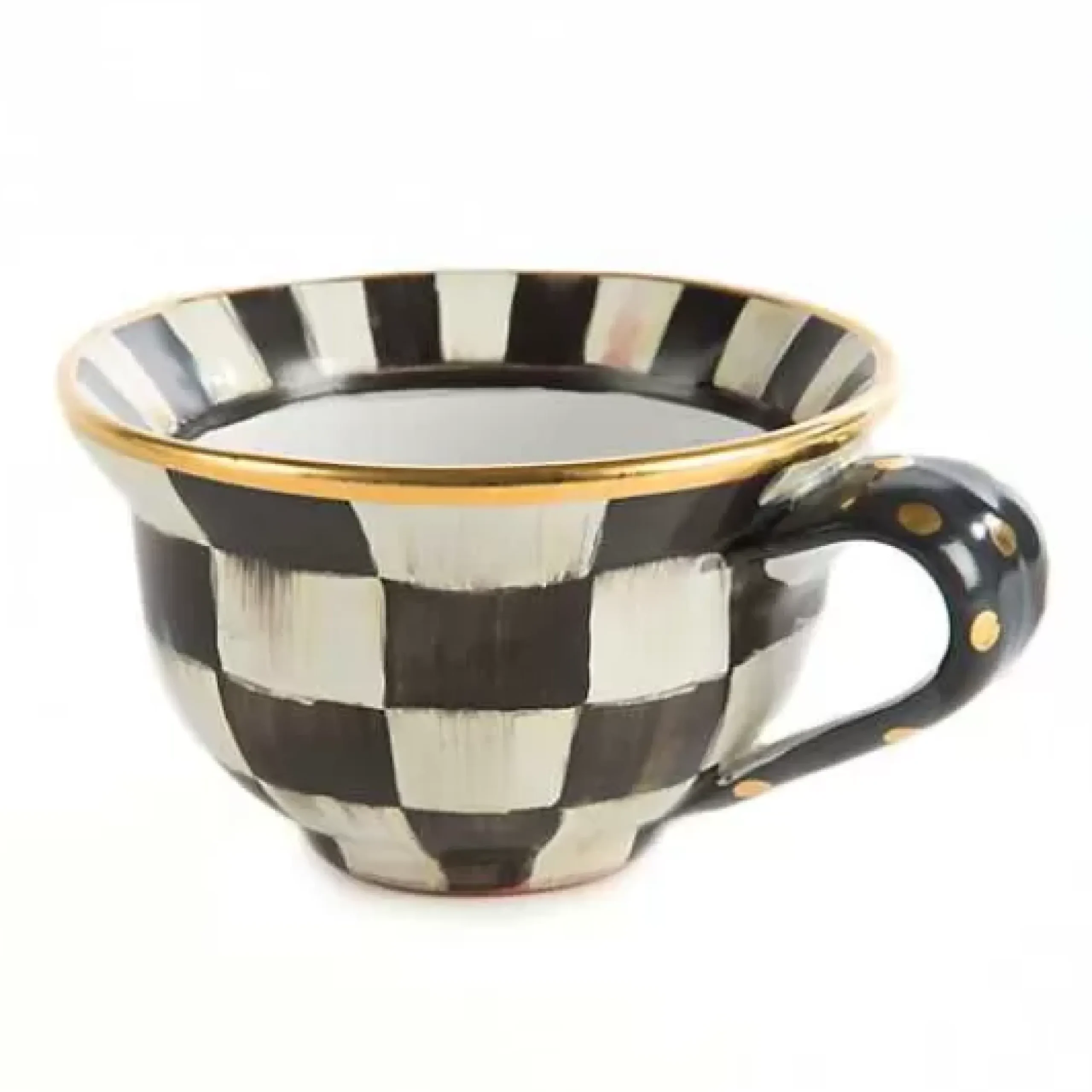 MacKenzie-Childs Courtly Check Ceramic Teacup< Dinnerware & Flatware