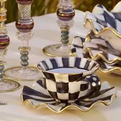 MacKenzie-Childs Courtly Check Ceramic Teacup< Dinnerware & Flatware