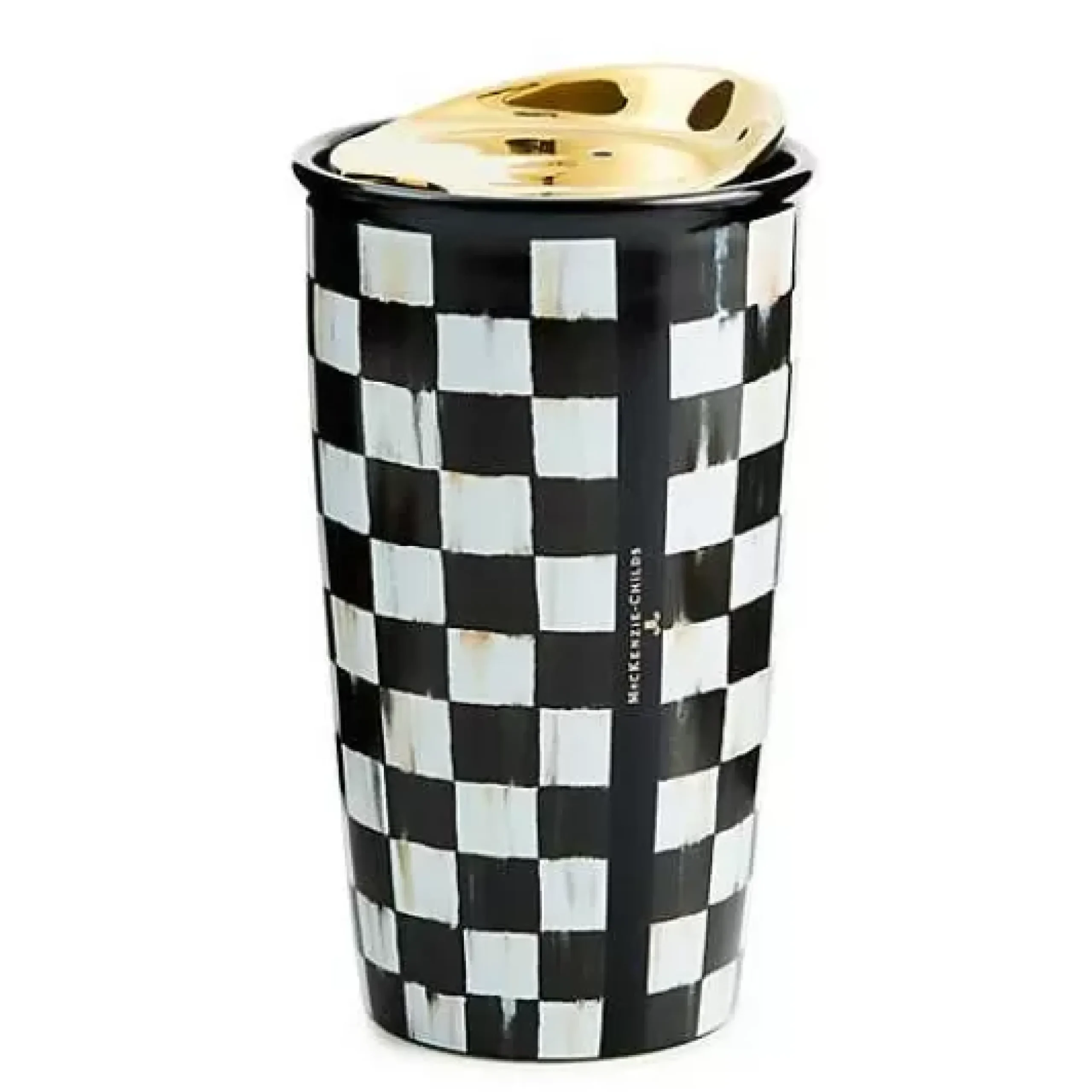 MacKenzie-Childs Courtly Check Ceramic Travel Cup< Accessories|The Coffee Shop