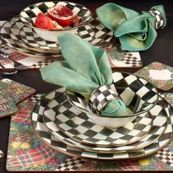 MacKenzie-Childs Courtly Check Charger/Plate< Dinnerware & Flatware