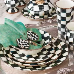 MacKenzie-Childs Courtly Check Charger/Plate< Dinnerware & Flatware