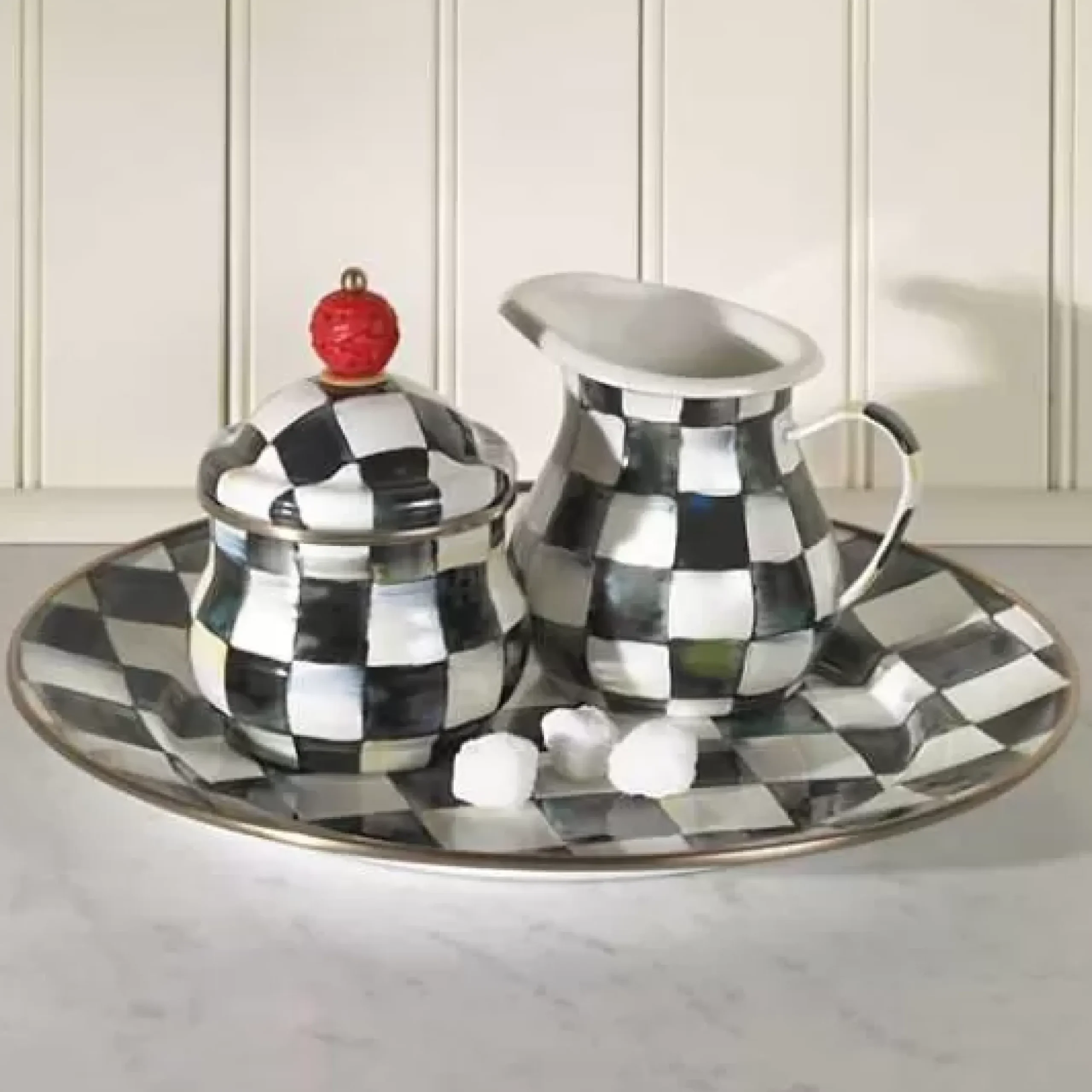 MacKenzie-Childs Courtly Check Charger/Plate< Dinnerware & Flatware