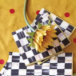 MacKenzie-Childs Courtly Check Cocktail Paper Napkins< Bar Entertaining