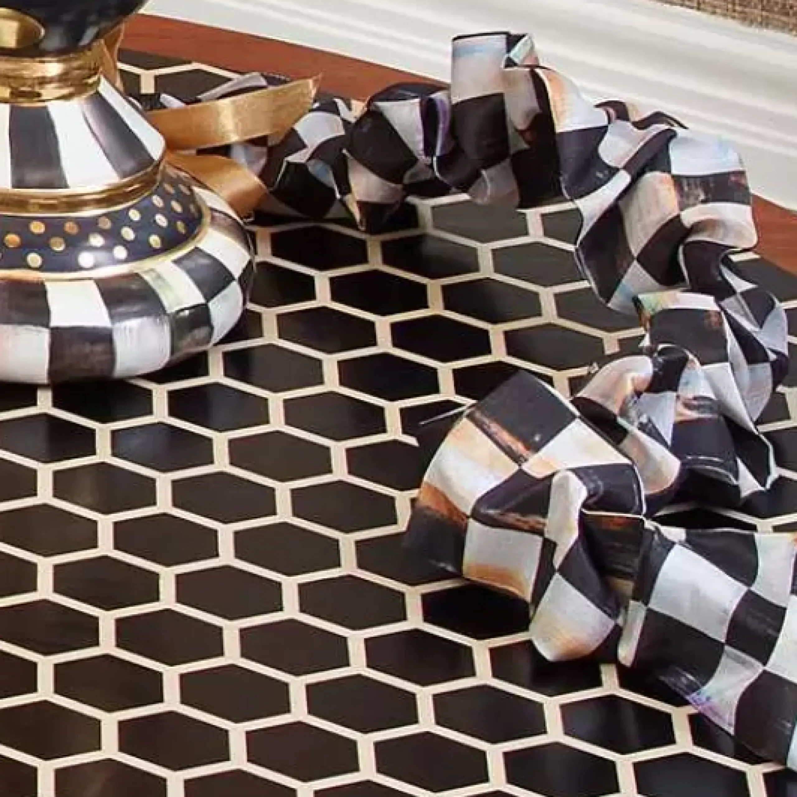 MacKenzie-Childs Courtly Check Cord Cover< Finishing Touches|Room Accents