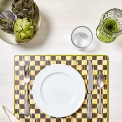 MacKenzie-Childs Courtly Check Cork Back Placemats, Set of 4< Table Accessories|Kitchen & Table Linens