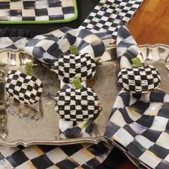 MacKenzie-Childs Courtly Check Cotton Napkin< Fall Entertaining|Kitchen & Table Linens