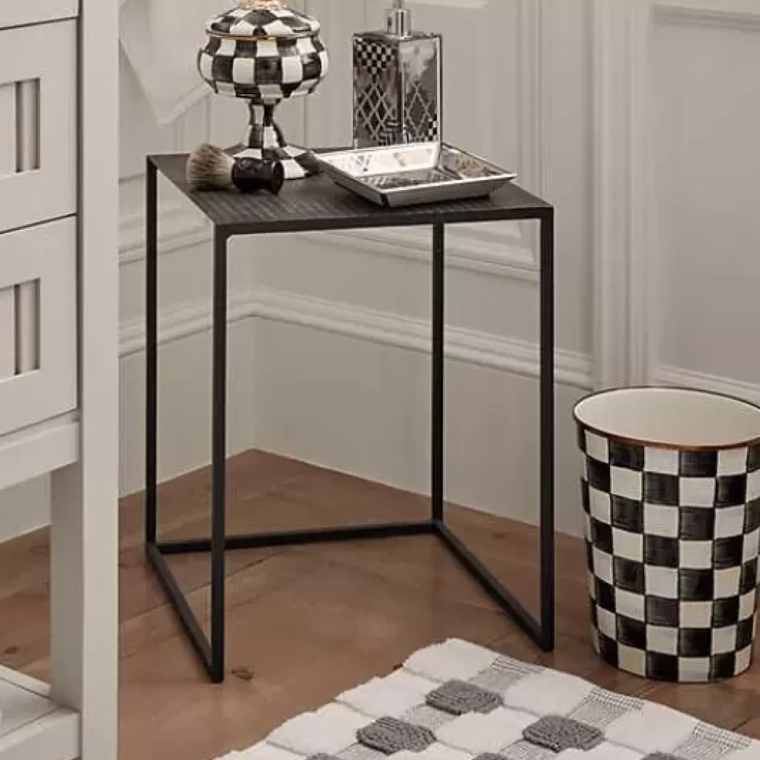 MacKenzie-Childs Courtly Check Curiosity Pot< Bath & Bath Accessories|Room Accents