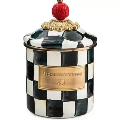 MacKenzie-Childs Courtly Check Demi Canister< Room Accents|Kitchen Storage & Organization