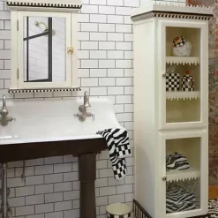 MacKenzie-Childs Courtly Check Demi Canister< Room Accents|Kitchen Storage & Organization