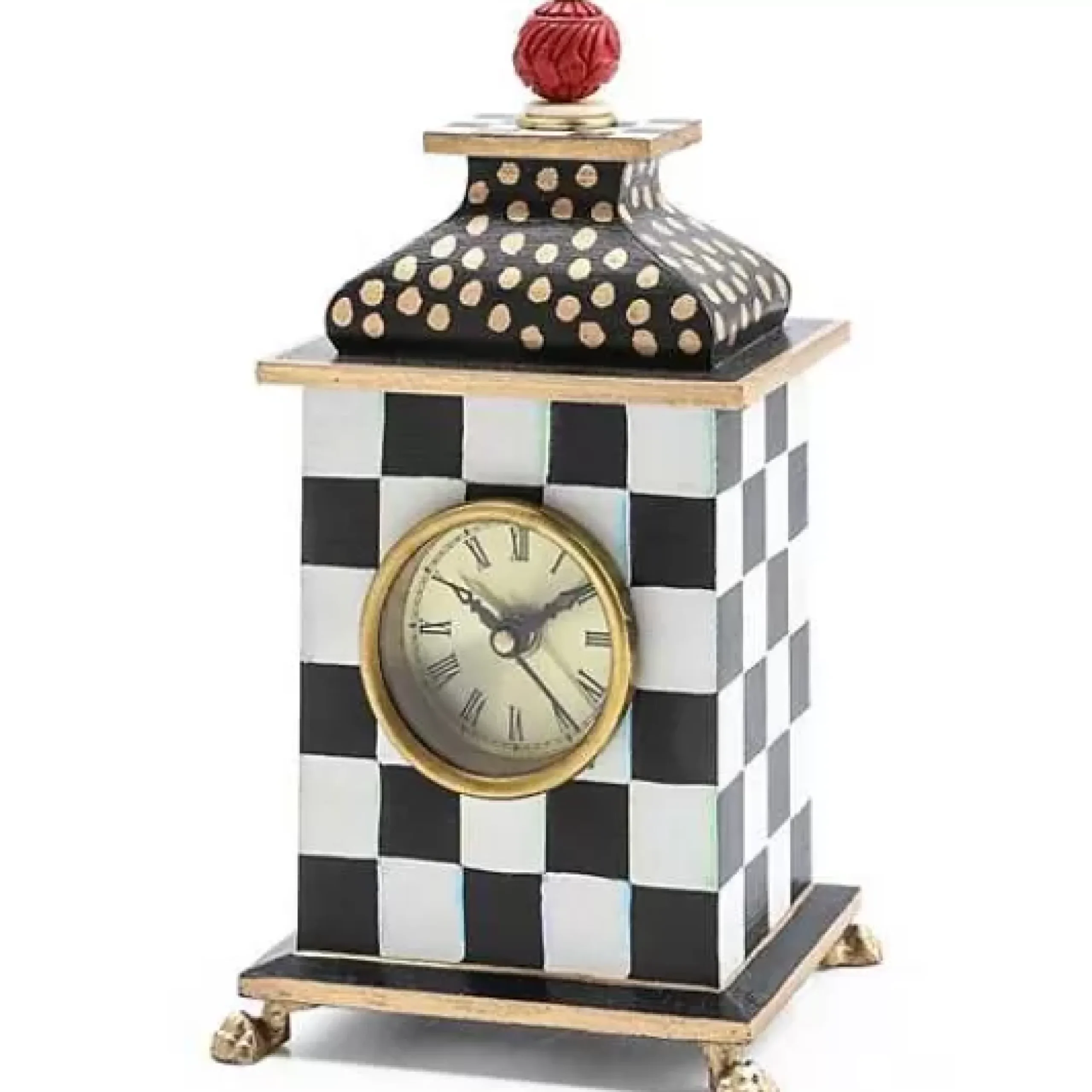 MacKenzie-Childs Courtly Check Desk Clock< Room Accents