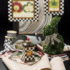 MacKenzie-Childs Courtly Check Desk Clock< Room Accents