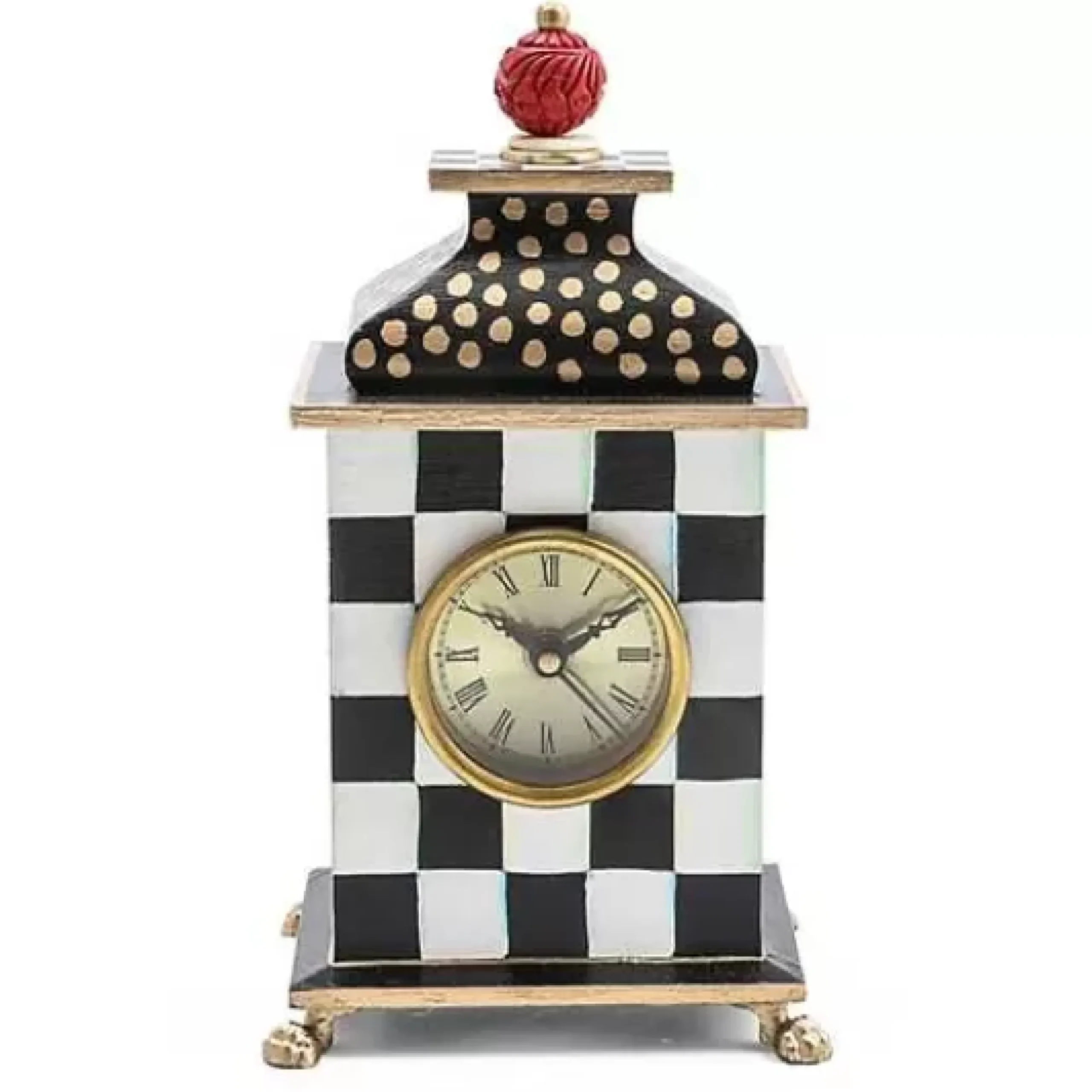 MacKenzie-Childs Courtly Check Desk Clock< Room Accents