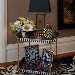 MacKenzie-Childs Courtly Check Desk Clock< Room Accents