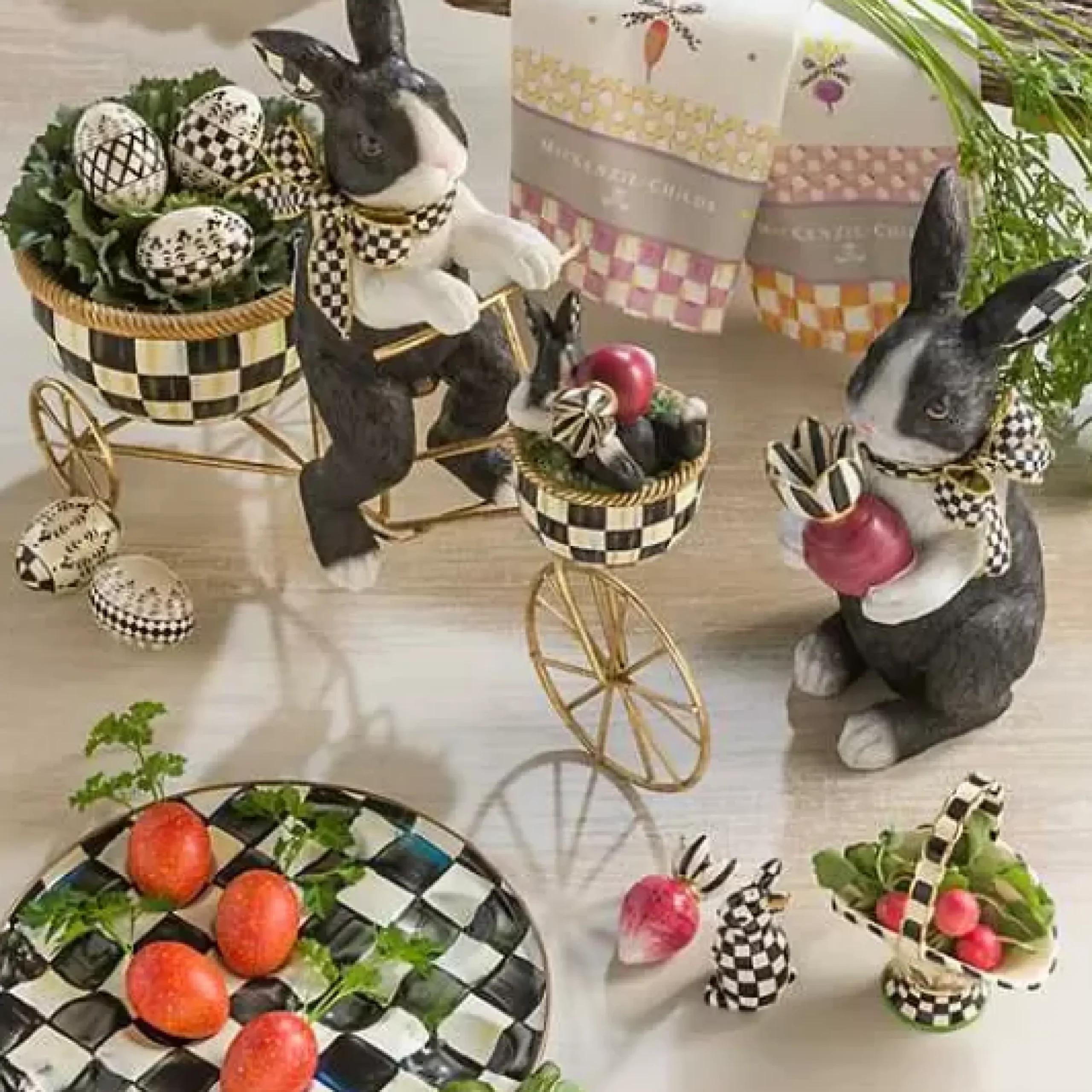 MacKenzie-Childs Courtly Check Egg Plate< Easter|Spring
