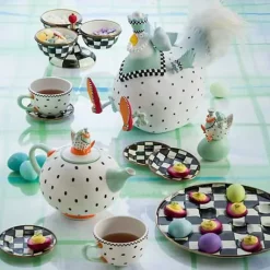 MacKenzie-Childs Courtly Check Egg Plate< Easter|Spring