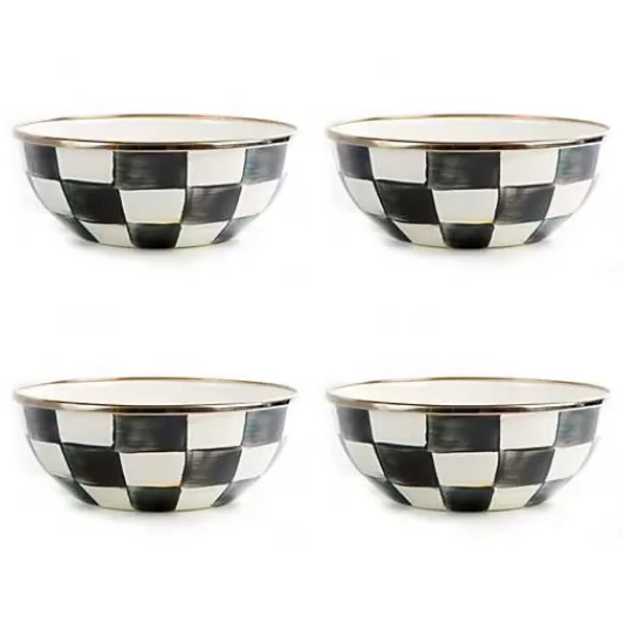 MacKenzie-Childs Courtly Check Everyday Bowls, Set of 4< Kitchen & Dining Sets|Fall Entertaining