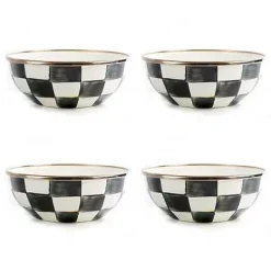 MacKenzie-Childs Courtly Check Everyday Bowls, Set of 4< Kitchen & Dining Sets|Fall Entertaining