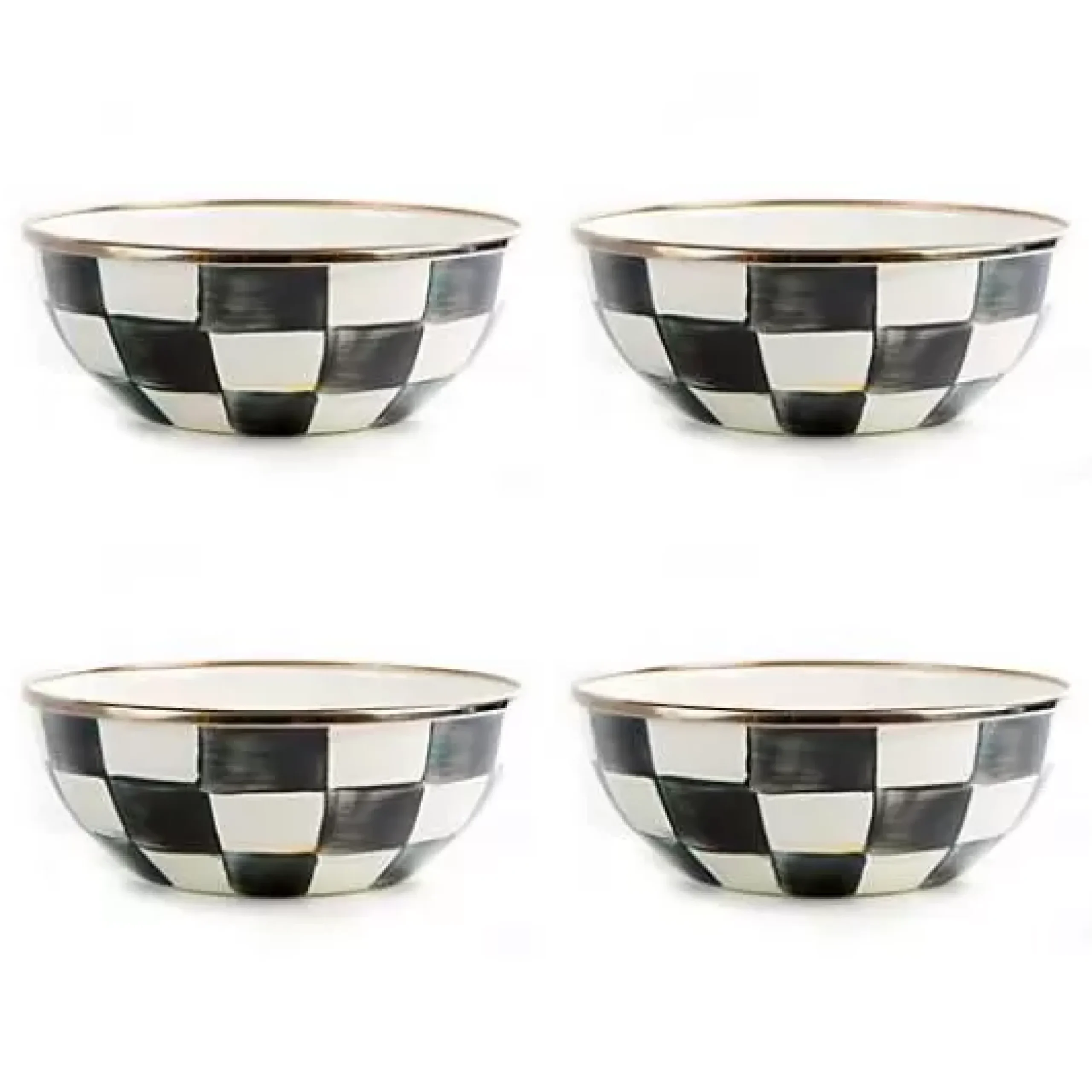 MacKenzie-Childs Courtly Check Everyday Bowls, Set of 4< Kitchen & Dining Sets|Fall Entertaining